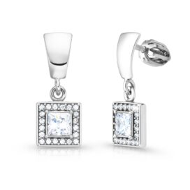 Luxusní stříbrné náušnice Niké