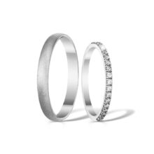Stříbrné snubní prsteny Unity