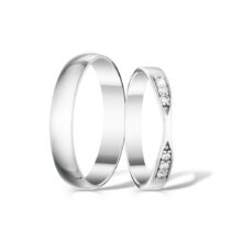 Stříbrné snubní prsteny Harmony