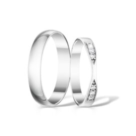 Stříbrné snubní prsteny Harmony