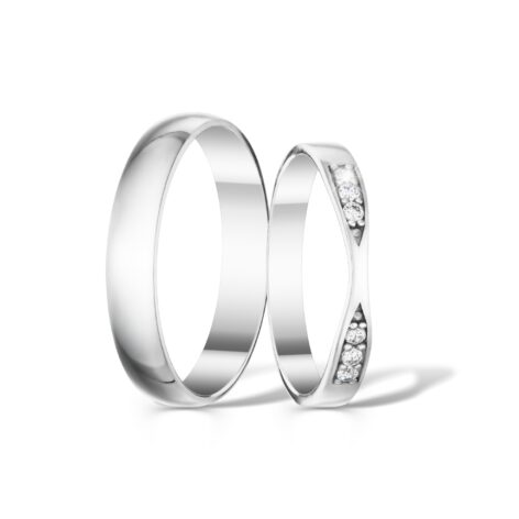 Stříbrné snubní prsteny Harmony