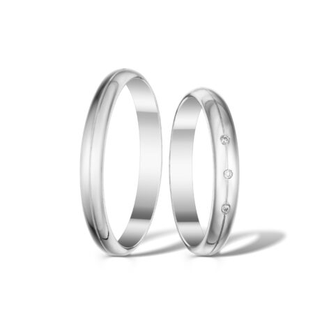 Stříbrné snubní prsteny Lumina