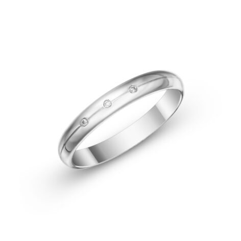 Stříbrné snubní prsteny Lumina