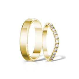 Zlaté snubní prsteny Destiny