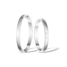 Stříbrné snubní prsteny Forever