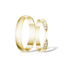 Zlaté snubní prsteny Harmony