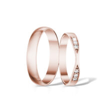 Zlaté snubní prsteny Harmony